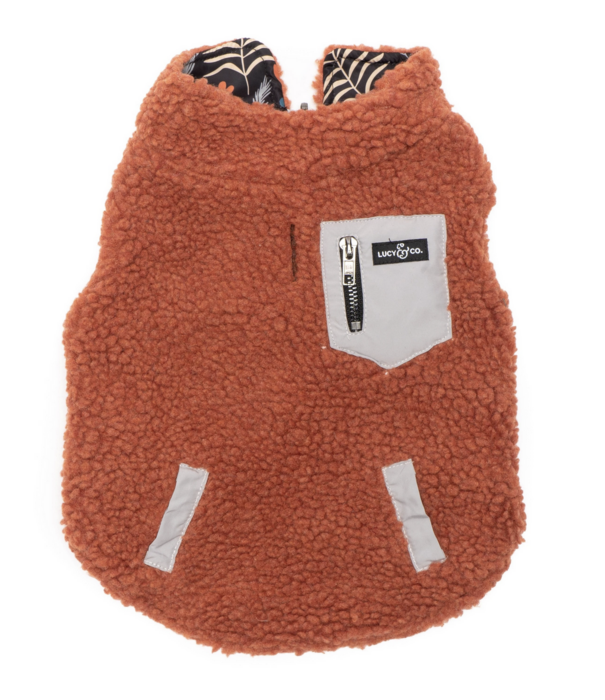 Lucy & Co. Lucy & Co. Reversible Puffer Vest Llama Mama