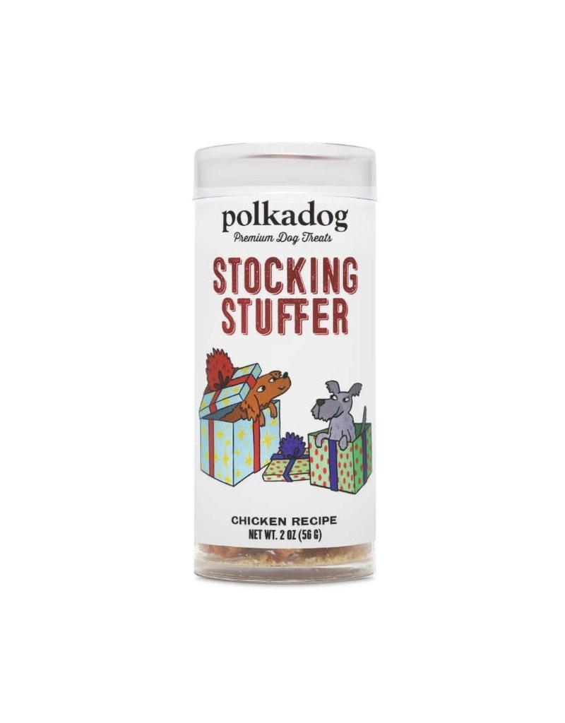 Polka Dog Holiday Mini Tube Stocking Stuffer Chicken Little 2 oz
