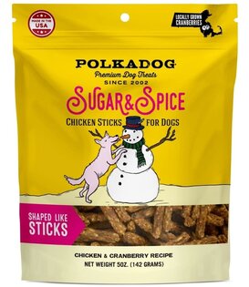 Polka Dog Holiday Pouch Sugar & Spice Chicken & Cranberry 5 oz
