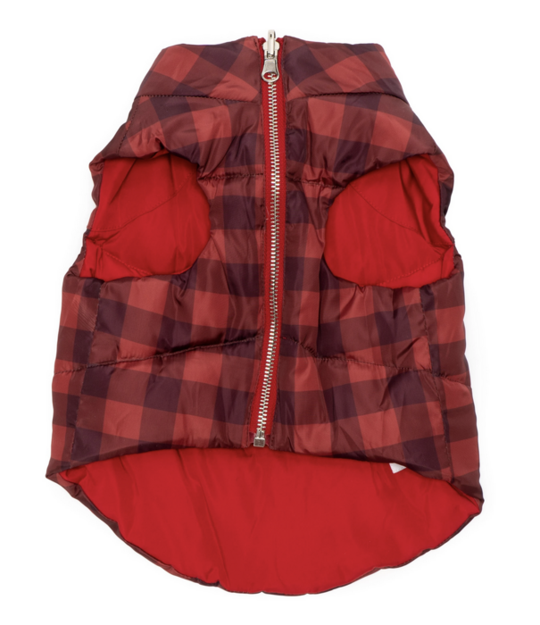 Lucy & Co. Lucy & Co. Reversible Puffer Vest Holly Jolly