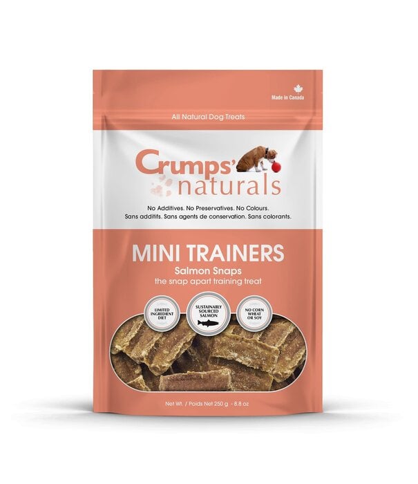 Crumps' Naturals Crumps' Naturals Mini Trainers 8.8 Oz Salmon Snaps