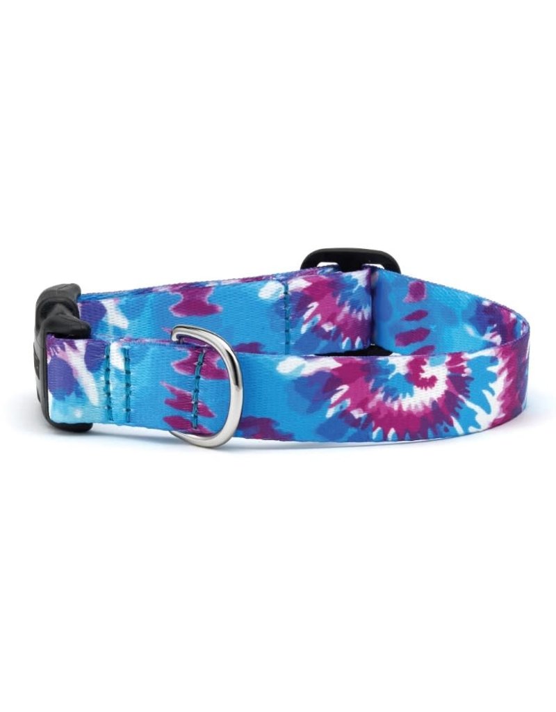 Up Country Tie Dye Dog Collar Wide Large