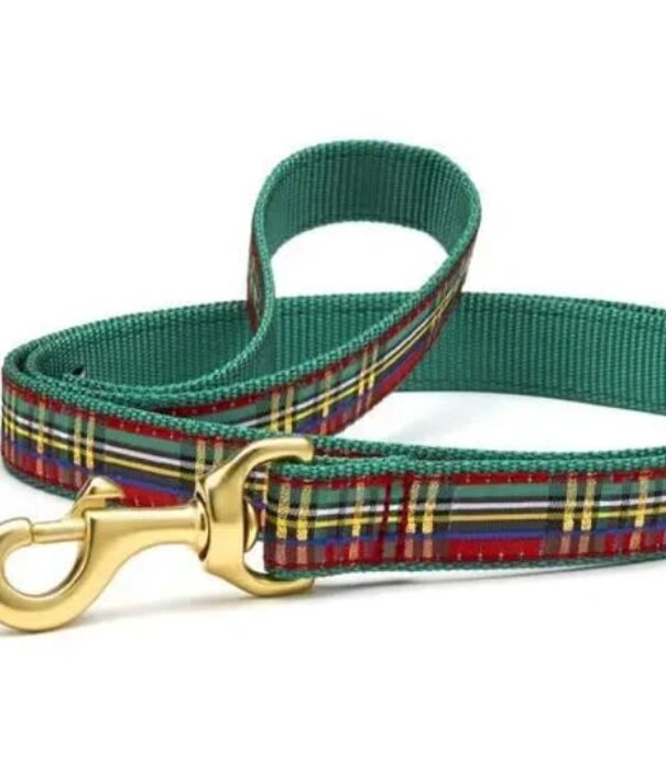 Up Country Holiday Christmas Sparkle Plaid Lead Wide 6ft