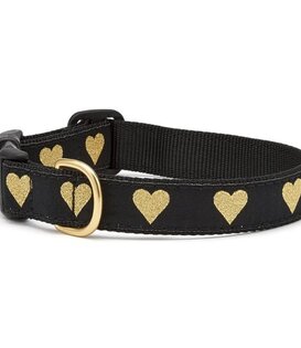 Up Country Heart Of Gold Dog Collar Wide Large