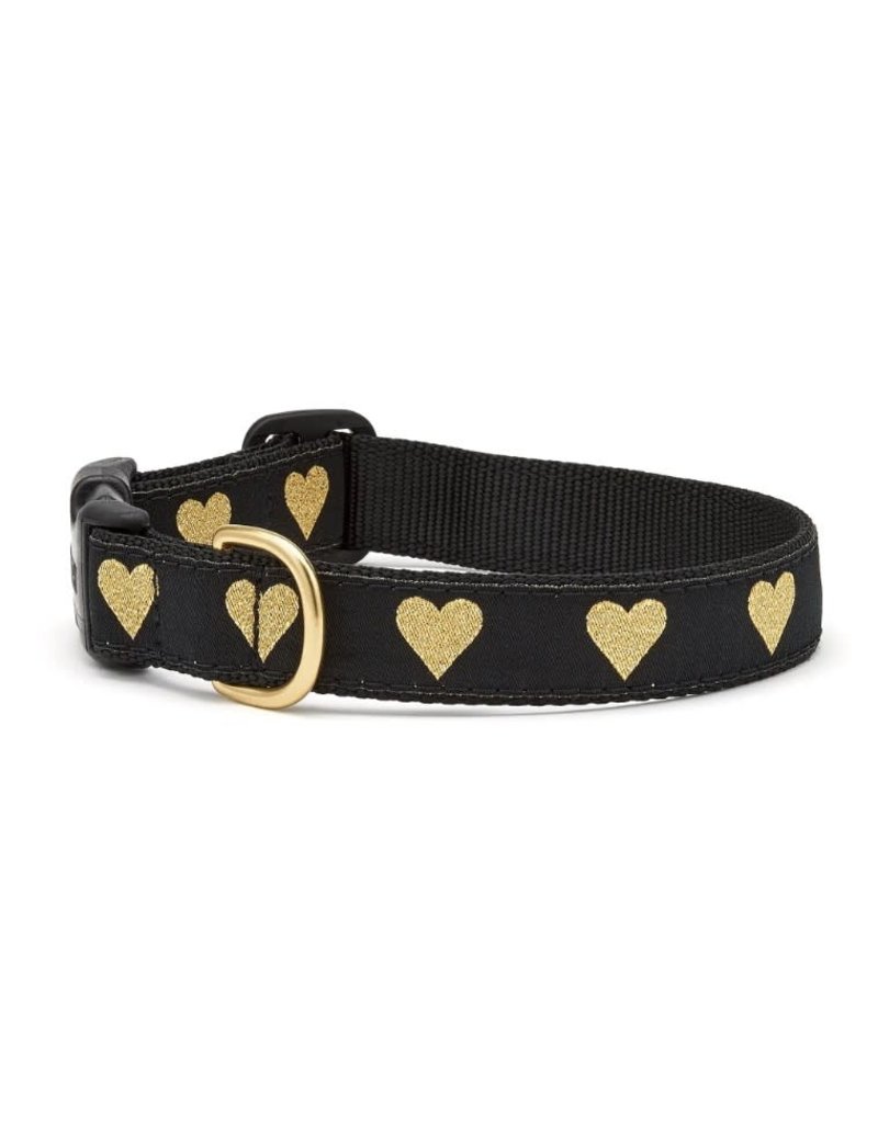 Up Country Heart Of Gold Dog Collar Wide Large