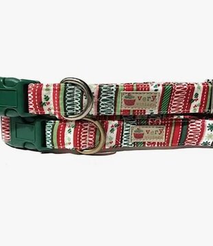 Very Vintage Designs Holiday Dog Collar