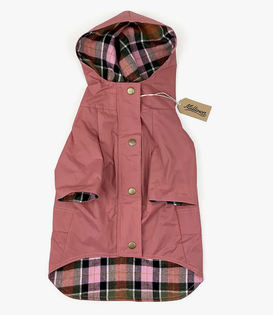 Milltown Brand Dog Rain Jacket Dusty Rose 2.0