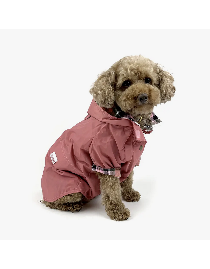 Milltown Brand Milltown Brand Dog Rain Jacket Dusty Rose 2.0