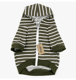 Milltown Brand Milltown Brand Zip Up Hoodie Olive Stripe