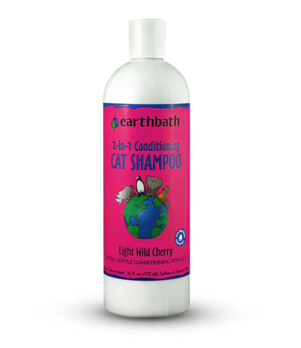 Earthbath Cat Shampoo 2 in 1  16 OZ