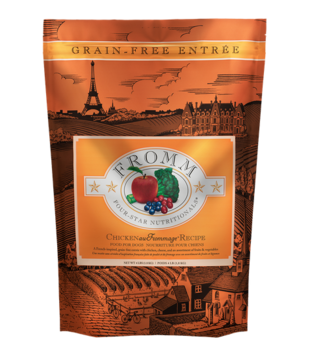 Fromm Four Star Dry Dog Grain Free Chicken au Frommage 4 Lb
