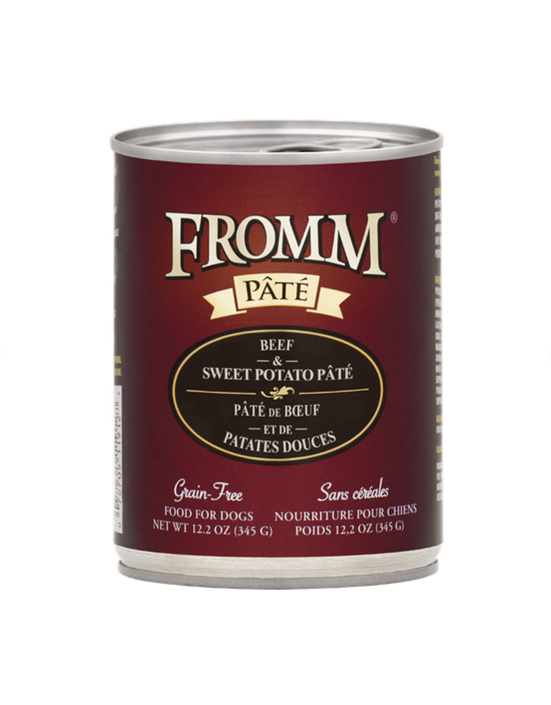 Fromm Family Pet Food Fromm Canned Dog Pate Beef & Sweet Potato 12.2 OZ