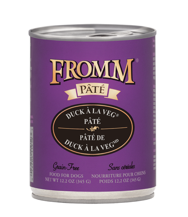 Fromm Family Pet Food Fromm Canned Dog Pate Duck A La Veg 12.2 OZ