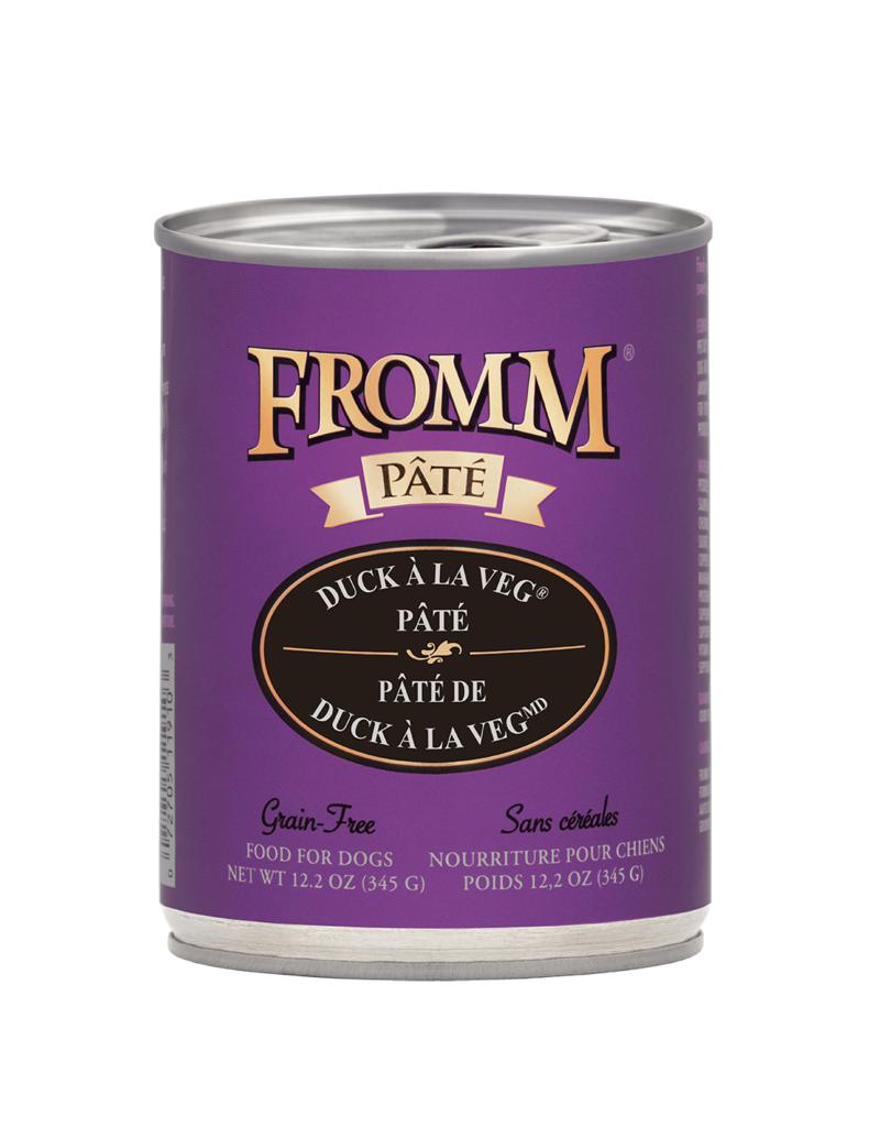 Fromm Family Pet Food Fromm Canned Dog Pate Duck A La Veg 12.2 OZ