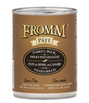 Fromm Canned Dog Pate Turkey, Duck & Sweet Potato 12.2 OZ