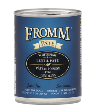 Fromm Canned Dog Pate Whitefish & Lentil 12.2 OZ