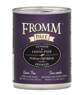 Fromm Canned Dog Pate Venison & Lentil 12.2 OZ