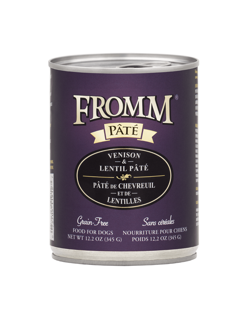 Fromm Family Pet Food Fromm Canned Dog Pate Venison & Lentil 12.2 OZ
