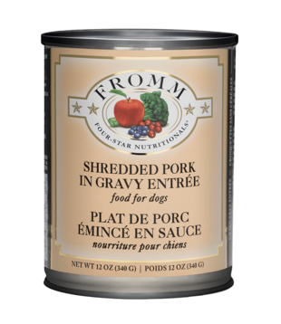 Fromm Four Star Canned Dog Shredded Pork 12 OZ
