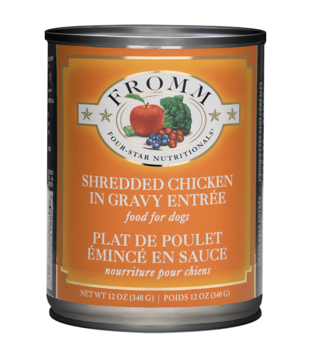 Fromm Four Star Canned Dog Shredded Chicken 12 OZ