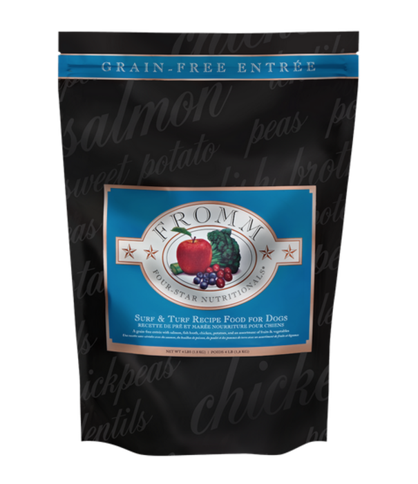 Fromm Family Pet Food Fromm Four Star Dry Dog Grain Free Surf & Turf 12 Lb