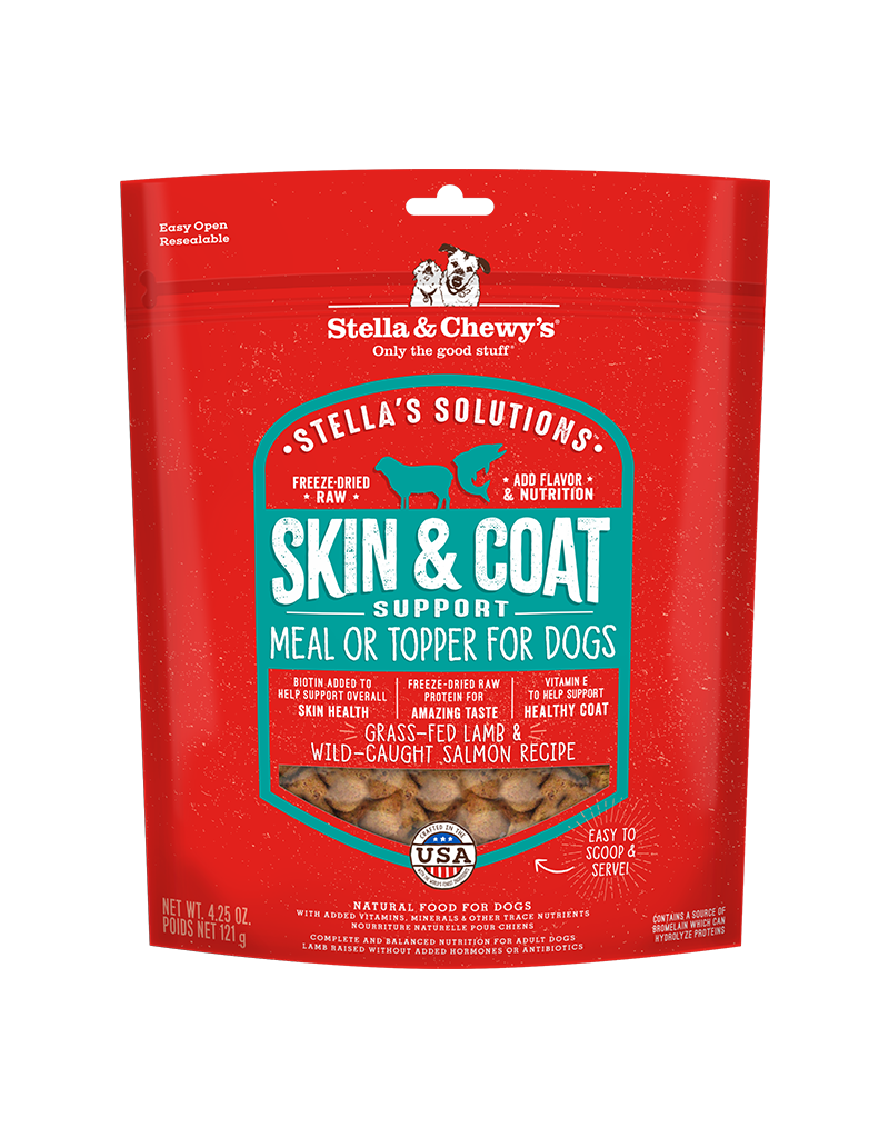 Stella & Chewy's Dog Solutions Skin & Coat Support Lamb & Salmon 4.25 Oz