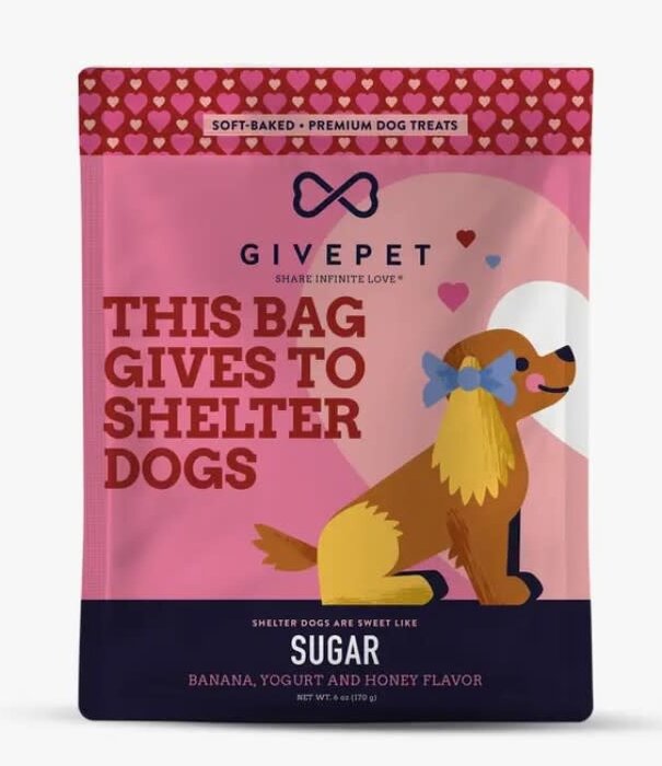 GivePet Dog Soft Baked Sugar Treats 6 oz