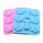 Life Of A Pet Dog Paw & Bone Silicone Baking Mold