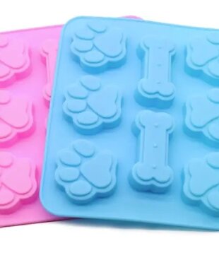 Life Of A Pet Dog Paw & Bone Silicone Baking Mold