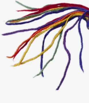 Dharma Dog Karma Cat Strand Teaser Cat Toy Multi Colored