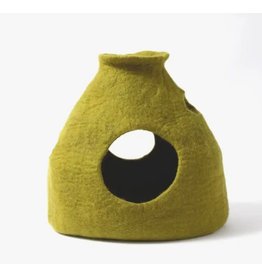 Dharma Dog Karma Cat Dharma Dog Karma Purr - a - Boo Wool Pet Cave Green