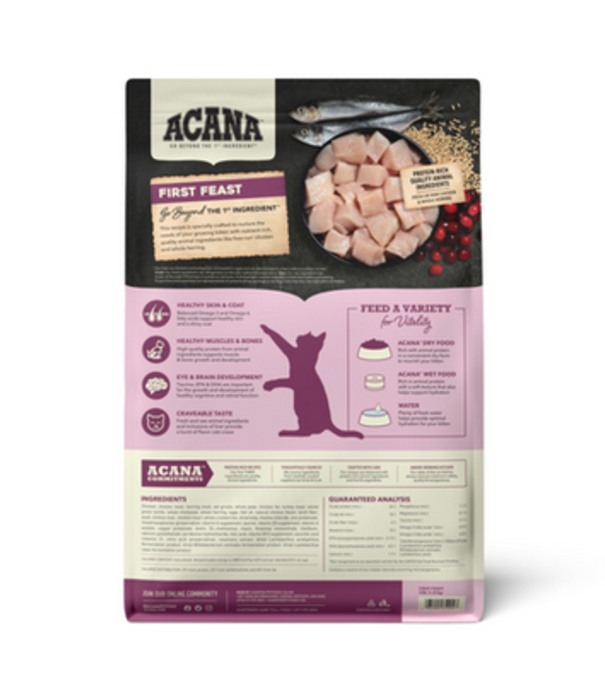 Acana Dry Cat First Feast Chicken Herring Kitten 4 LB