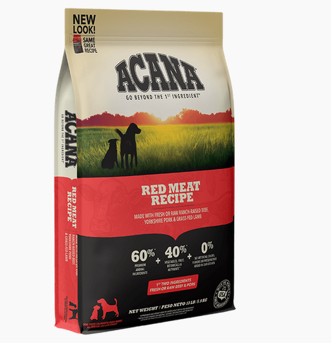 Acana Dry Dog Heritage Red Meat Formula 25 LB - Hound About