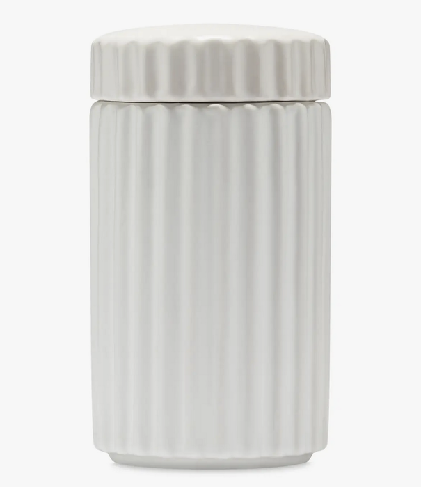 Waggo Waggo Ripple Ceramic Treat Jar White