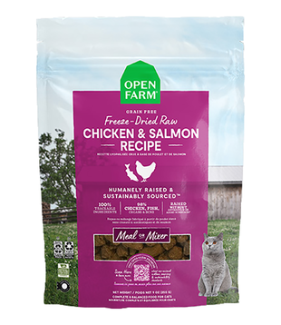 Open Farm Cat Freeze Dried Raw Morsels Chicken & Salmon 3.5 Oz