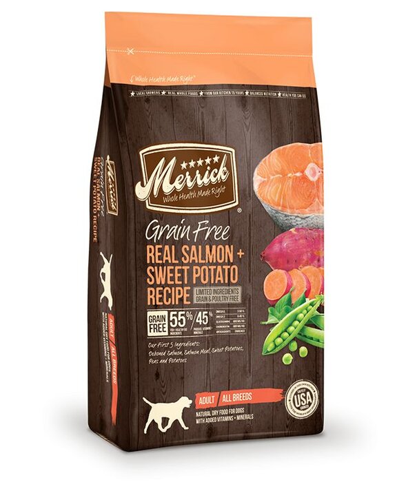 Merrick Dry Dog Grain Free Salmon & Sweet Potato 4 LB