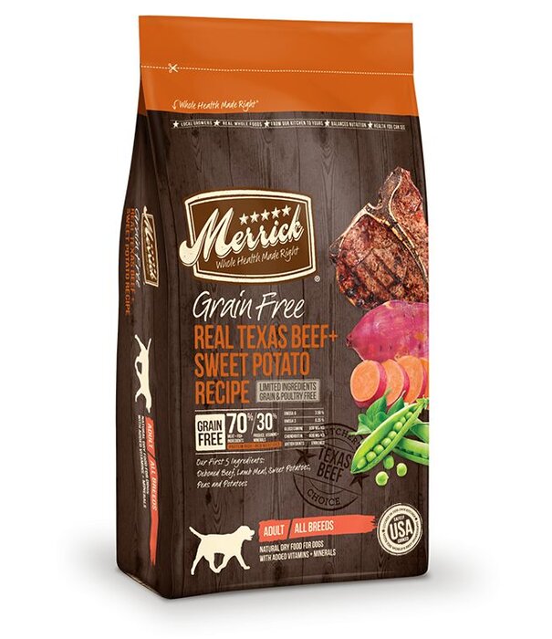 Merrick Dry Dog Grain Free Texas Beef & Sweet Potato 4 LB
