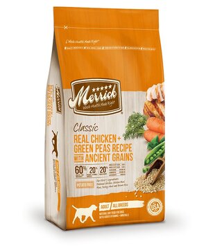 Merrick Dry Dog Real Chicken & Brown Rice Recipe w/ Ancient Grains 4 Lb