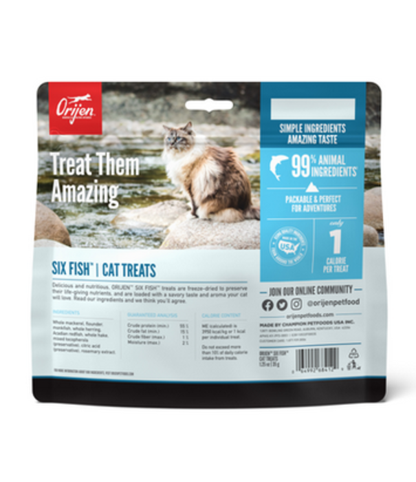 Orijen Cat Treats Six Fish 1.25 Oz