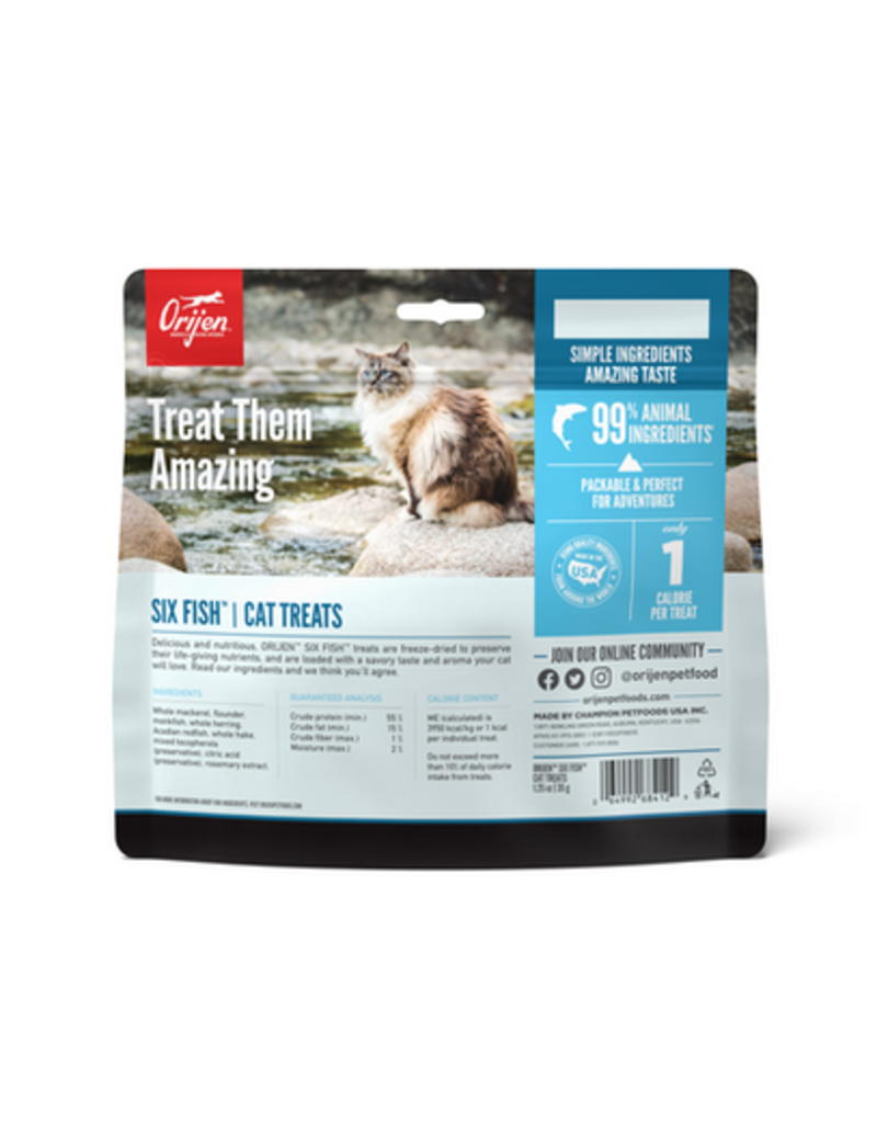 Orijen Cat Treats Six Fish 1.25 Oz