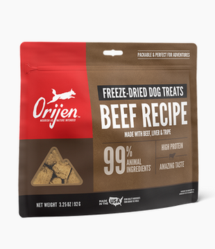 Orijen Dog Treat Ranch Raised Beef 3.25 OZ