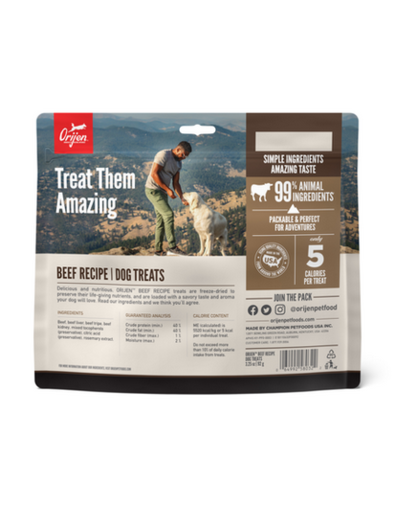 Orijen Dog Treat Ranch Raised Beef 3.25 OZ