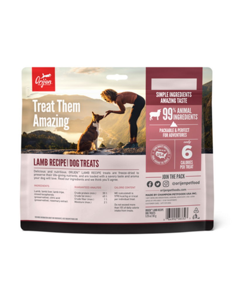 Orijen Dog Treat Lamb 3.25 OZ