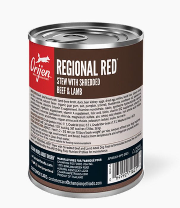 Orijen Canned Dog Regional Red Stew 12.8 oz