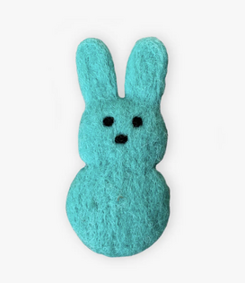 The Foggy Dog Wool Sugar Bunny Toy Aqua