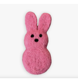 The Foggy Dog The Foggy Dog Wool Sugar Bunny Toy Pink