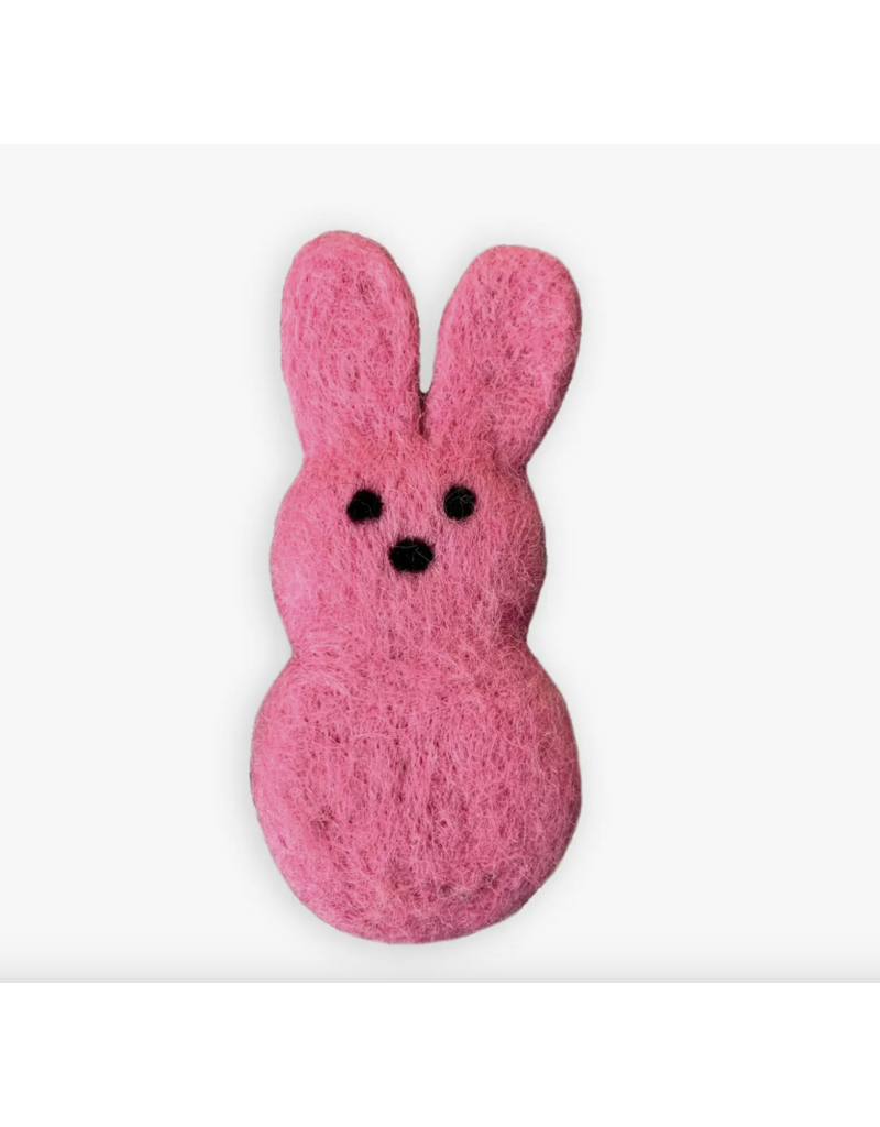 The Foggy Dog The Foggy Dog Wool Sugar Bunny Toy Pink