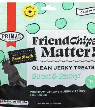 Primal Broth FriendChips Matter Dog Treat 4 Oz Chicken