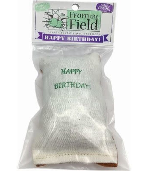 From the Field Happy Birthday Cat Toy Silver Vine Mix
