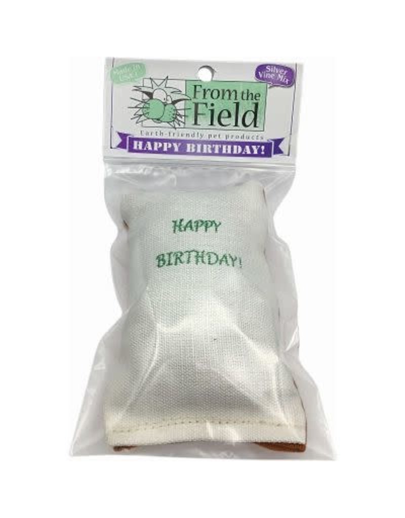 From the Field Happy Birthday Cat Toy Silver Vine Mix